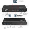 Case of 5, WAVLINK Dual 4K DisplayPort/HDMI USB C Docking Station with 60W Power Delivery, Dual 4K@60Hz or Single 5K@60Hz Display,2xDP 1.2, 2xHDMI 2.0, 6xUSB 3.0 Port, Gigabit Ethernet, Audio view 4