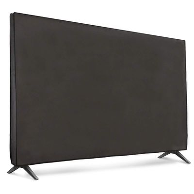 kwmobile Dust Cover for 65" TV - Fabric Case TV Protector for Indoor Flat Screen TVs - Dark Grey