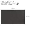 kwmobile Dust Cover for 65" TV - Fabric Case TV Protector for Indoor Flat Screen TVs - Dark Grey view 3