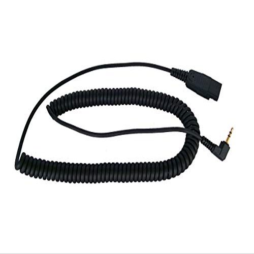 2M Coiled Cord with 2.5MM Plug GN Qd to 2.5MM Plug - SC Classic and Ultra Series QD, VXI G Series, Starkey G Series