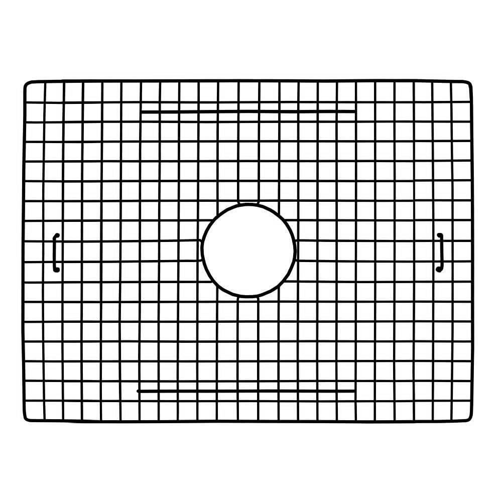 Steel Bottom Grid in Matte Black Finish