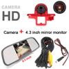 HD 1280x720 Pixels 3rd Brake Light Reverse Camera Brake lamp Parking Camera for Opel Vivaro Surf Concept Life Combo Vauxhall Renault Trafic Fiat Talento Nissan Primastar Van+4.3" car Reverse Screen view 2