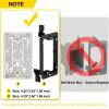 BNPUHIU Single Brush Wall Plate(White/10Pack), Cable Pass Through Insert for Wires, Brush Style Opening Passthrough Cable Plate for Wall Mounted TVs view 3