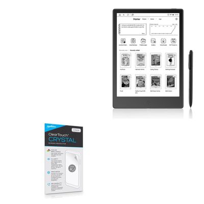 BoxWave Screen Protector Compatible with Boyue Likebook Alita - ClearTouch Crystal (2-Pack), HD Film Skin - Shields from Scratches