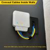 BNPUHIU Wall Plate Cable Pass Through, 10 Pieces Black Single Gang Brush Wall Plate Cover for Low Voltage Cables, HDTV, Home Theater System view 2
