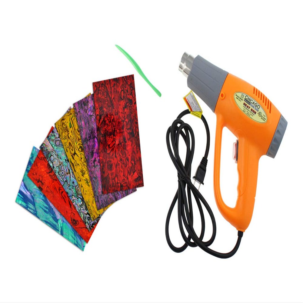 CRB CUSTOM ROD BUILDER Abalone Veneer Kit Creation Kit with Heat Gun