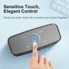 DOSS SoundBox Touch Wireless Bluetooth Speaker-12W HD Sound with Rich Bass, IPX5 Waterproof, 20H Playtime, Handsfree, for Gatherings, Home, Office, Outdoor, Travel-Grey view 3