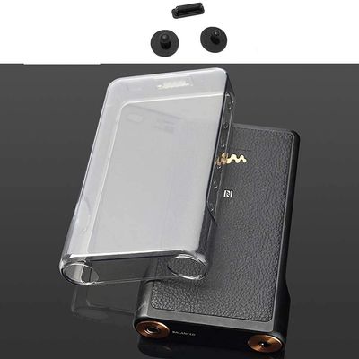 for Sony NW-WM1A NW-WM1Z Case, Flexible Soft Slim TPU Protective Case Cover for Sony NW-WM1A WM1A NW-WM1Z WM1Z with Dust Plug (Clear Black)
