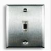 Single Gang VGA Stainless Steel Wall Plate view 1