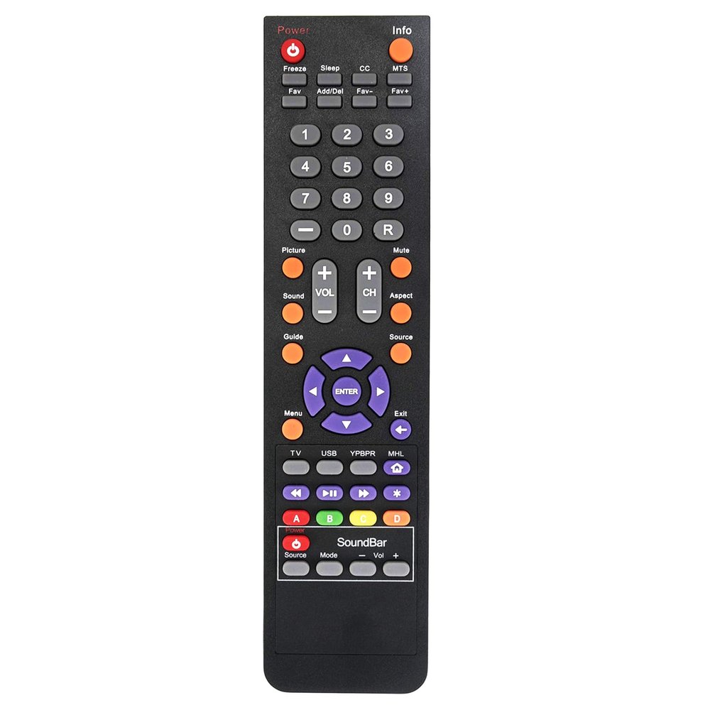 142022370003C Replaced Remote Compatible with Sceptre TV E245BV-FHD E245BV-FHD E245PV-FHDR E245RV-FHDR E245WV-FHDR E248BV-FHD E325BV-FMD E325BV-HDC E325BV-FMDU E325BV-MDC E325BV-HDU E328-FMDU E328BV-F