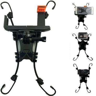 3 in 1 Action Camera Chain Link Fence Mount for Waterproof Action Camera/Digital Camera/Smartphone - Ideal Backstop Camera Mount for Recording Baseball,Basketball,Softball and Tennis Games