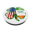 Shamrock US American Irish Ireland Flag St Patricks Day PopSockets PopGrip: Swappable Grip for Phones & Tablets view 2