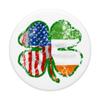 Shamrock US American Irish Ireland Flag St Patricks Day PopSockets PopGrip: Swappable Grip for Phones & Tablets view 3