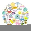35 pcs VSCO Vinyl Cute Waterproof Stickers for Hydro Flask, Graffiti for Water Bottle Stickers, Skateboard and Laptop Boy Girl Stickers Yellow Style view 2
