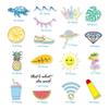 35 pcs VSCO Vinyl Cute Waterproof Stickers for Hydro Flask, Graffiti for Water Bottle Stickers, Skateboard and Laptop Boy Girl Stickers Yellow Style view 3