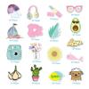 35 pcs VSCO Vinyl Cute Waterproof Stickers for Hydro Flask, Graffiti for Water Bottle Stickers, Skateboard and Laptop Boy Girl Stickers Yellow Style view 4
