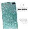 DesignSkinz Turquoise Unfocused Glimmer Protective Vinyl Decal Wrap Skin Cover Compatible with The Samsung Galaxy S20 (Screen Trim & Back Glass Skin) view 2