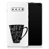 DesignSkinz Life Begins After Coffee Protective Vinyl Decal Wrap Skin Cover Compatible with The Samsung Galaxy S20 (Screen Trim & Back Glass Skin) view 1