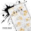 DesignSkinz Karamfila Yellow & Gray Floral V5 Protective Vinyl Decal Wrap Skin Cover Compatible with The Samsung Galaxy S20 (Screen Trim & Back Glass Skin) view 3