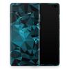 DesignSkinz Turquoise and Black Geometric Triangles Protective Vinyl Decal Wrap Skin Cover Compatible with The Samsung Galaxy S20 (Screen Trim & Back Glass Skin) view 1