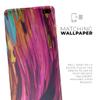 DesignSkinz Blurred Abstract Flow V30 Protective Vinyl Decal Wrap Skin Cover Compatible with The Samsung Galaxy S20 (Screen Trim & Back Glass Skin) view 2