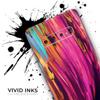 DesignSkinz Blurred Abstract Flow V30 Protective Vinyl Decal Wrap Skin Cover Compatible with The Samsung Galaxy S20 (Screen Trim & Back Glass Skin) view 3