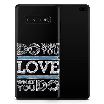 DesignSkinz Do What You Love What You Do Protective Vinyl Decal Wrap Skin Cover Compatible with The Samsung Galaxy S20 (Screen Trim & Back Glass Skin)