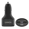 LinkOn 84W USB-C Car Charger PD3.0 (60W) + USB-A QC3.0 (18W) Dual Port Fast Charger for Laptops, Phones, Tablets, and other; Compatible with MacBook, Dell XPS, HP, iPad Pro, iPhone, Galaxy, and more view 1