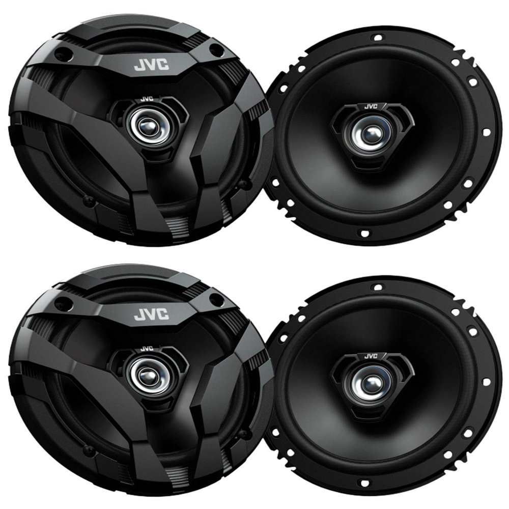 (4) JVC CS-DF620 6.5" 300 Watt 2-Way Car Audio Coaxial Speakers