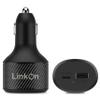 LinkOn 112W USB C Car Charger PD 3.0 (90W) PPS + USB A QC 3.0 (18W) Fast Dual Port Car Adapter Compatible with MacBook, Dell, HP, iPad, iPhone 15/16, Galaxy S23/S24, Pixel, and More view 1
