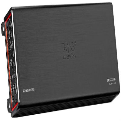 BOSS Audio Systems Elite BE2200.5D 5 Channel Class D Car Amplifier - 2200 Watts, 2 Ohm Stable, Digital, Full Range, Mosfet Power Supply, Great for Speakers and Subwoofers