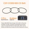 2 Drive Belts and 1 Door Belt for Sony 300 Sony 400 CD Player Belts CDP-CX300, CDP-CX335, CDP-CX350, CDP-CX355, CDP-CX400 CDP-CX450, CDP-CX455 and CDP-CX691 view 3
