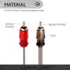 Conext Link Audio RCA Interconnect Cable Patch Male to Male OFC Spiral Braid (12FT, 2 Pack) 13016 view 3