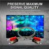 Conext Link Audio RCA Interconnect Cable Patch Male to Male OFC Spiral Braid (12FT, 2 Pack) 13016 view 4