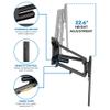 MOUNT-IT! Motorized Fireplace TV Wall Mount | Remote Control Electric Pull Down Mantel Mounting Bracket, Up to 77 Lbs Weight Capacity, Height Adjustable, Swivel, VESA 600x400 Compatible view 3