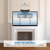 MOUNT-IT! Motorized Fireplace TV Wall Mount | Remote Control Electric Pull Down Mantel Mounting Bracket, Up to 77 Lbs Weight Capacity, Height Adjustable, Swivel, VESA 600x400 Compatible view 4
