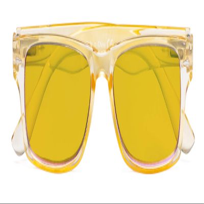CessBlu Amber Tinted Blue Light Blocking Glasses for Women Reading Computer Screen (Yellow)+3.0