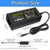 Snsnlent DC 12V 4A 48W AC Adapter Power Supply 12V 4A 48W AC/DC Power Adapter with 5.5x2.5mm DC Plug 12V 4A 48W Power Supply for LCD Monitor, LED Strip Light, CCTV Security System view 2