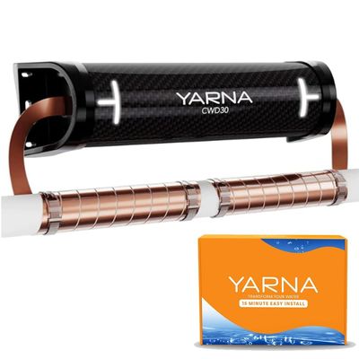 YARNA Capacitive Electronic Water Descaler Whole House Solution - No-Salt Softener System, Reduces Limescale Effects and Mineral Buildup - Model CWD230, Compatible with Pipes Up of to 2 Inches