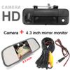 1280x720 Pixels 1000 TV Lines Trunk Handle Reversing Camera Tailgate Handle Vehicle Camera Parking Reverse for Toyota Tundra 2007-2013 Tailgate Handle Toyota Tacoma 2016-2018+4.3" Reverse Screen view 2