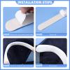 Gejoy Hat Sweat Liner 30 Pcs Hat Sweat Protector Disposable Cap Sweatband for Women Men Golf Baseball(White) view 4