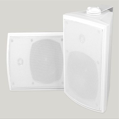 (2) RockvilIe 5.25" Outdoor/Indoor Wall Swivel Speakers for Restaurant/Bar/Cafe