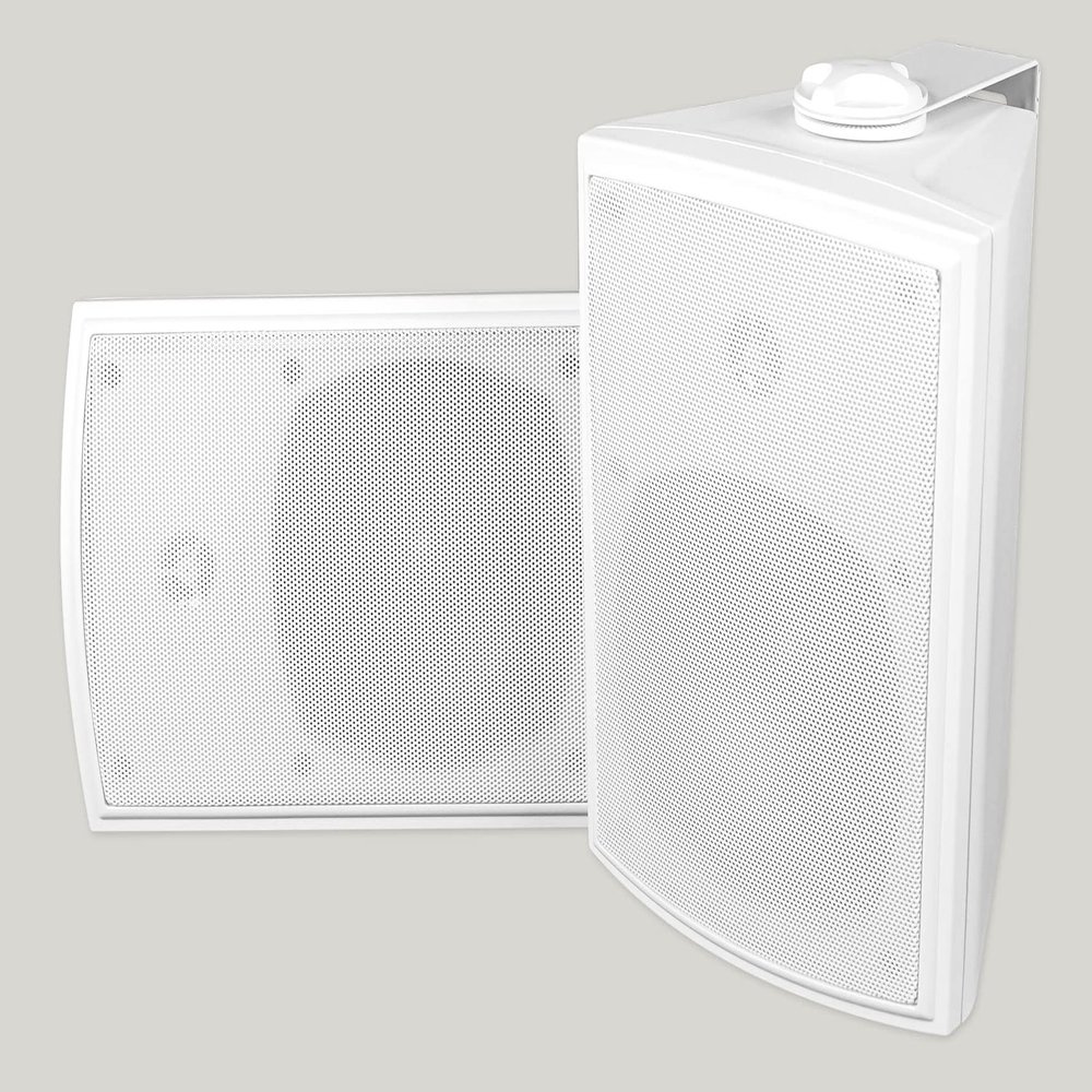 (2) RockvilIe 5.25" Outdoor/Indoor Wall Swivel Speakers for Restaurant/Bar/Cafe