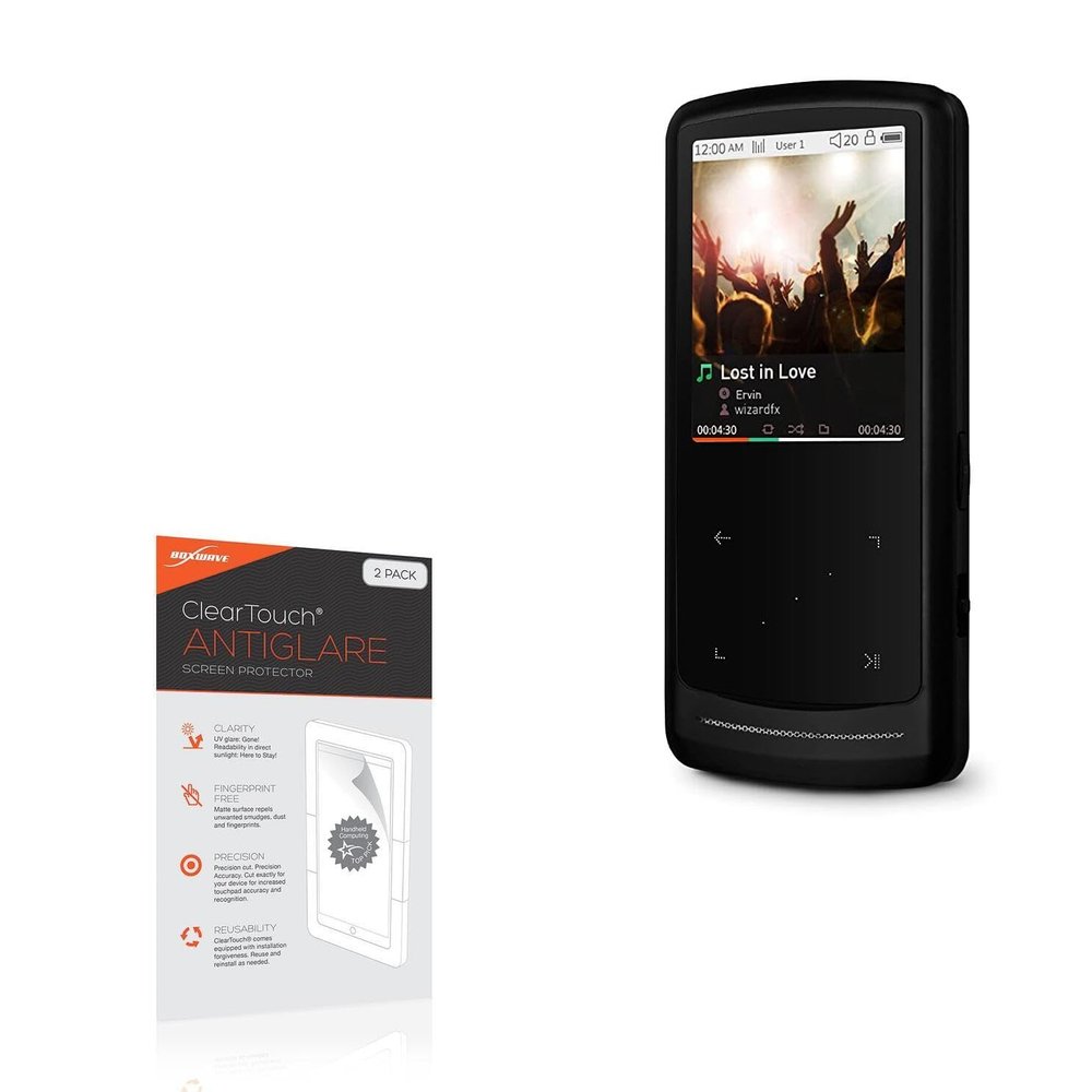 BoxWave Screen Protector Compatible with Cowon iAUDIO 9+ - ClearTouch Anti-Glare (2-Pack), Anti-Fingerprint Matte Film Skin