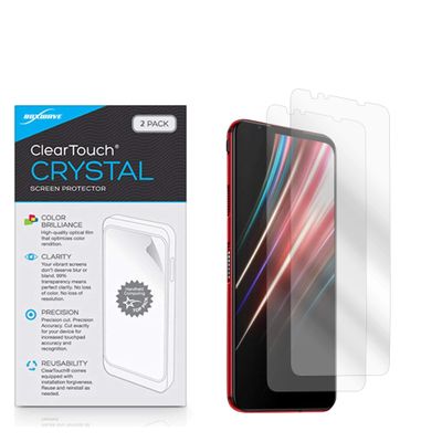BoxWave Nubia Red Magic 5G Screen Protector, [ClearTouch Crystal (2-Pack)] HD Film Skin - Shields from Scratches for Nubia Red Magic 5G