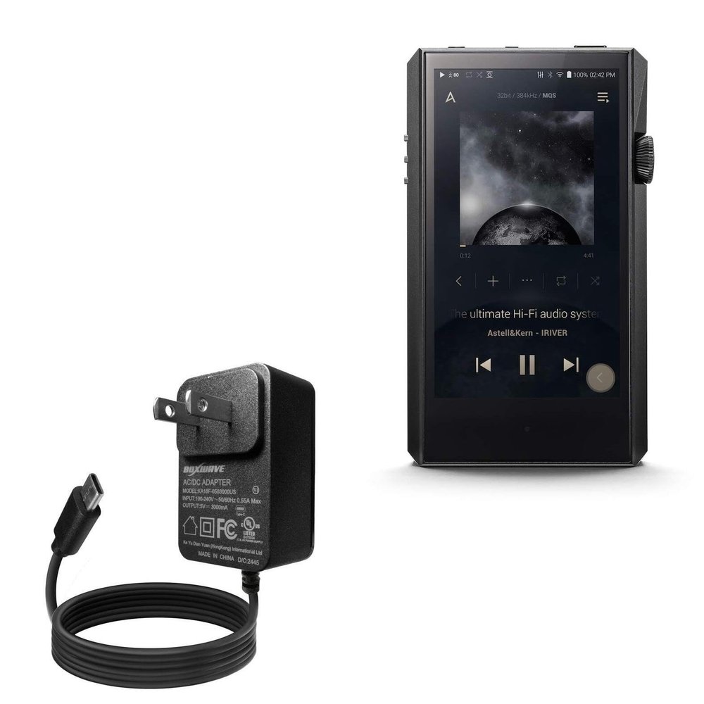 BoxWave Charger Compatible with Astell & Kern SP1000M - Wall Charger Direct (15W), Rapid Charge Your Device with Built-in 3ft Cable