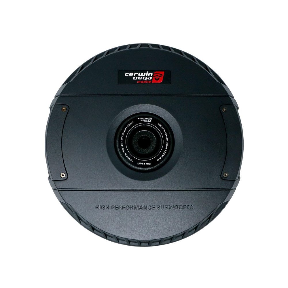 Cerwin Vega VPSTX12 12" Active Powered Spare Tire Subwoofer  Compact, High-Performance Bass Solution for Your Vehicle