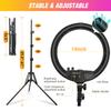 Ring Light with Tripod Stand, Yesker 14 Inch LED Ringlight Kit with Phone Holder Adjustable Color Temperature Circle Lighting, Led Photo Beauty Ring Lights for Camera for Vlog, Makeup, Video Shooting view 2