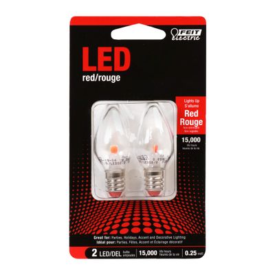 Feit Electric Accent LED Red Night Light - 2 Pack