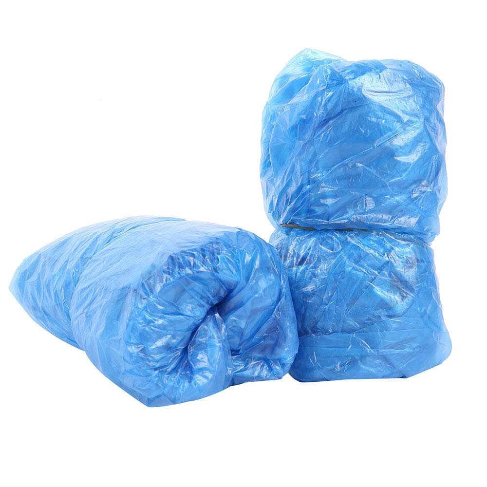Topwon Disposable Shoe Cover Non-Slip Durable Waterproof Disposable Boot Covers for Indoor Outdoor (100 Pack/50 Pairs) One Size Fits All